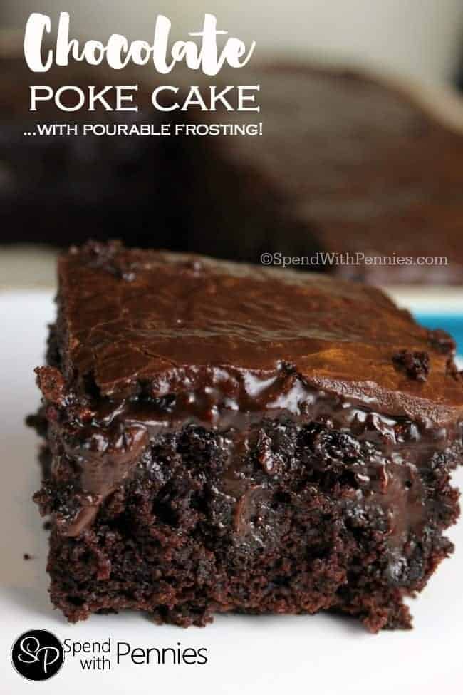 Classic Chocolate Poke Cake