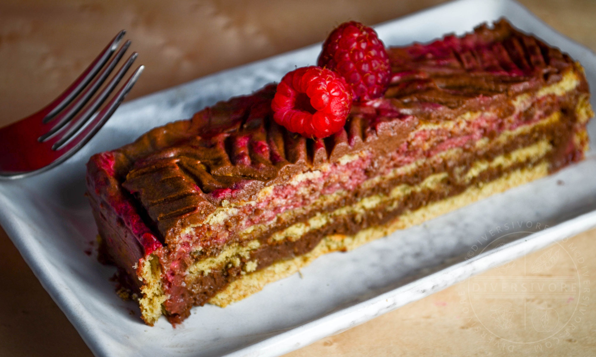 Raspberry Mousse Stack