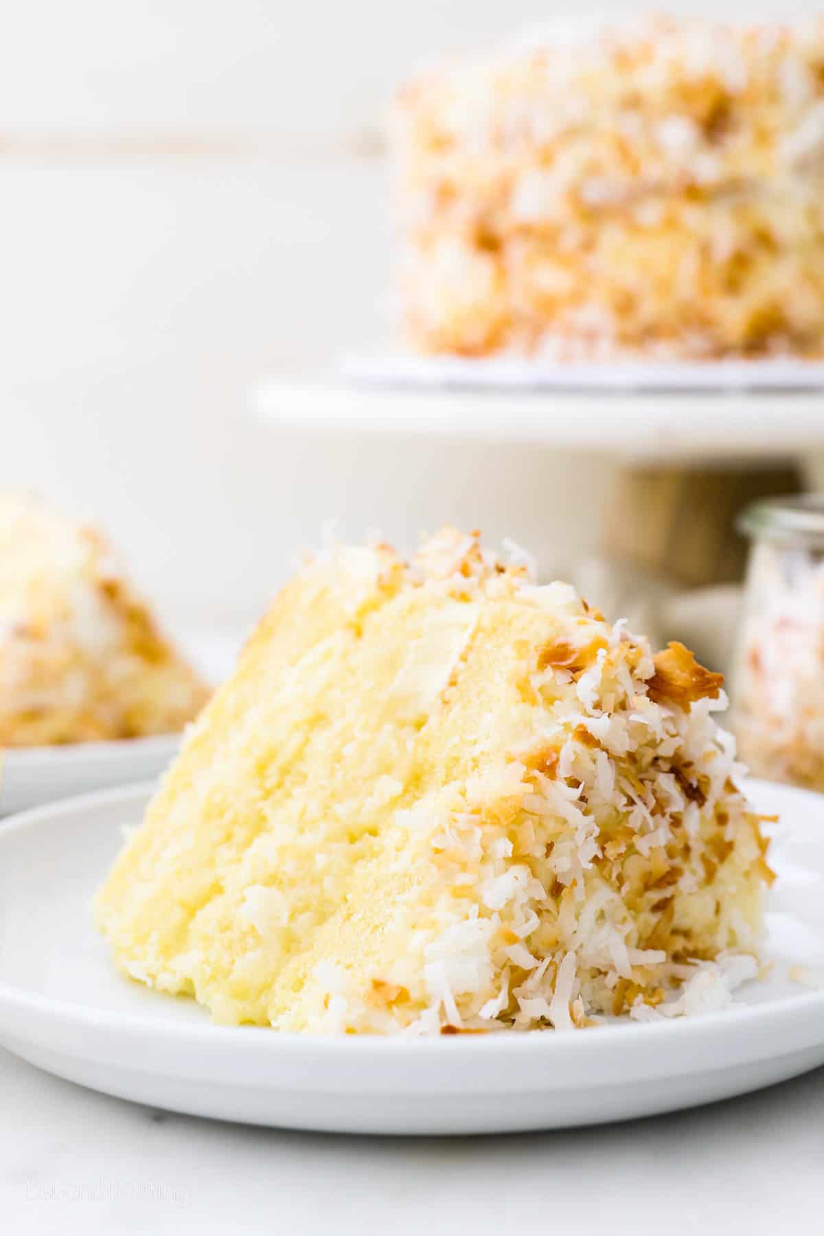 Coconut Custard Layer Cake