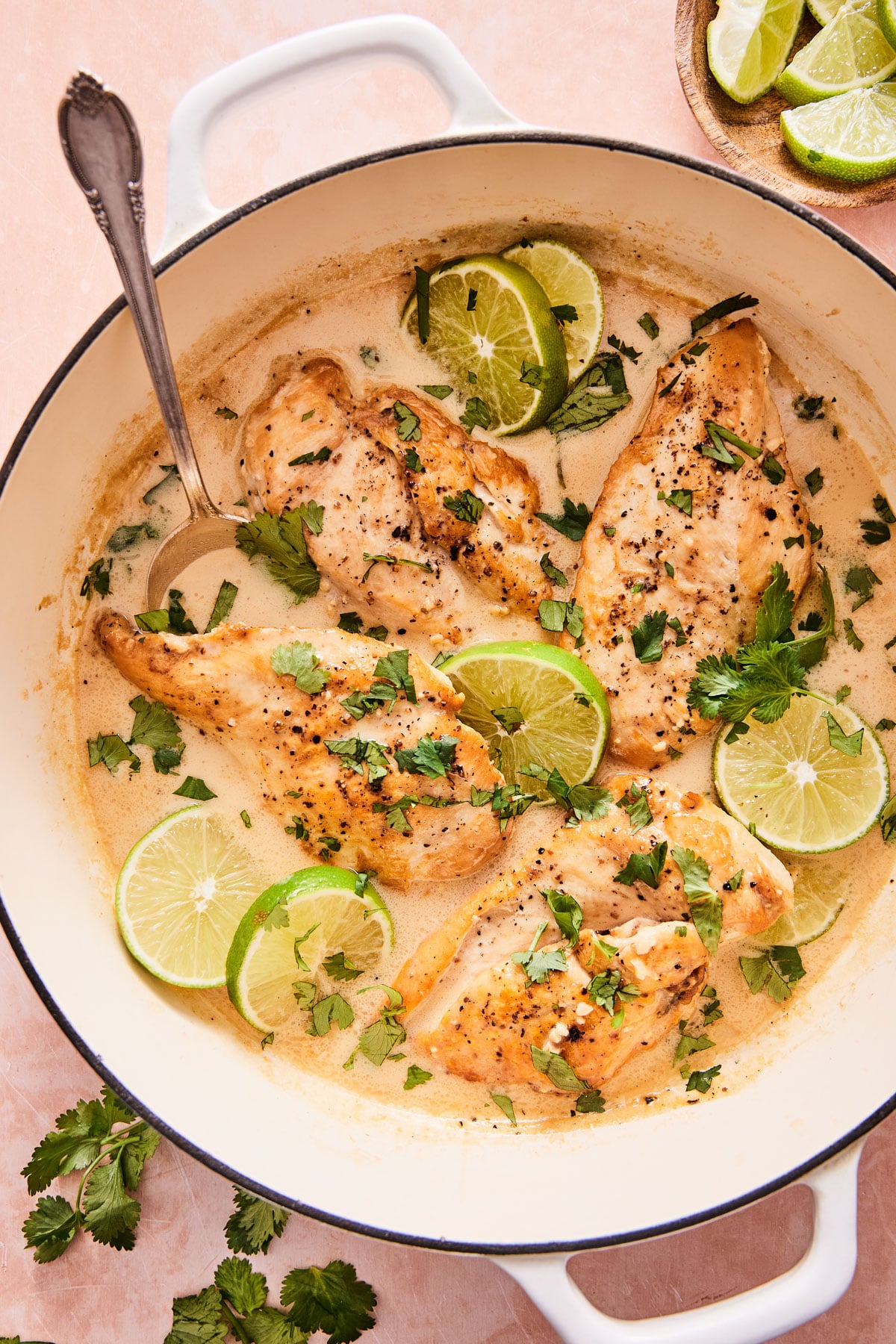 Coconut Lime Chicken with Potato Wedges