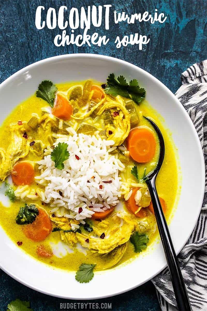 Turmeric Coconut Chicken Soup