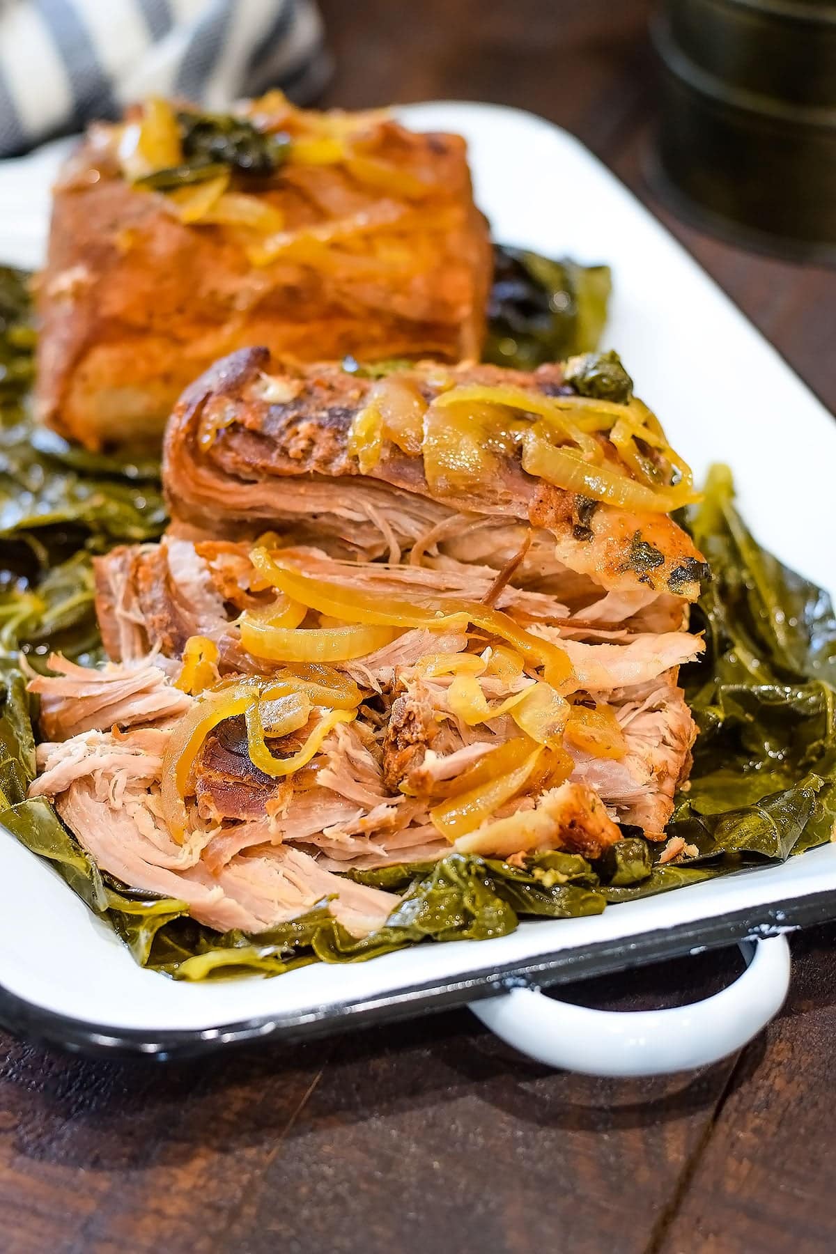 Smoky Pulled Pork with Collards