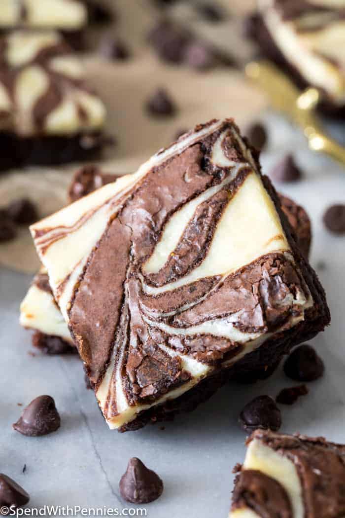 Cream Cheese Swirl Brownies