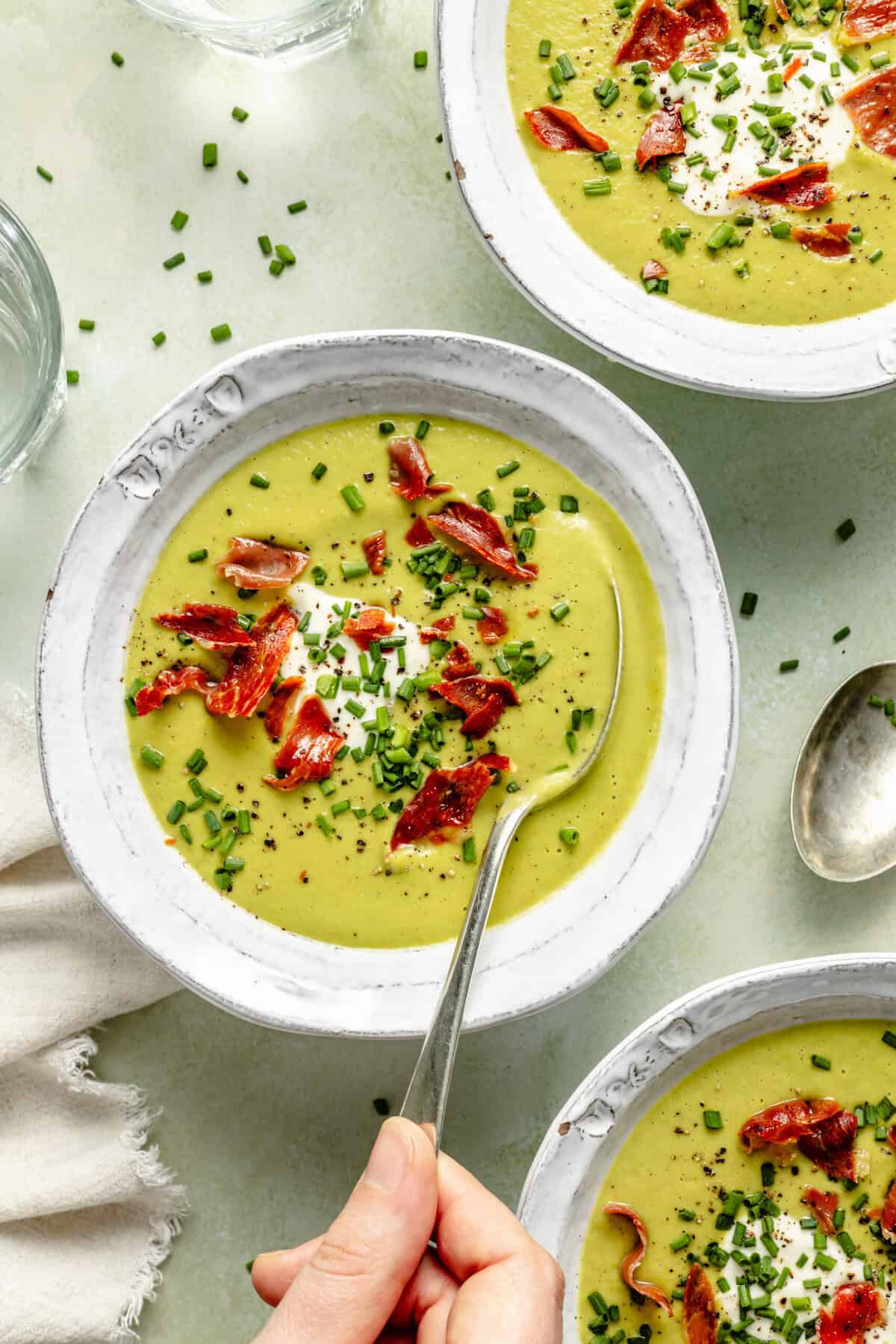 Asparagus and Prosciutto Soup
