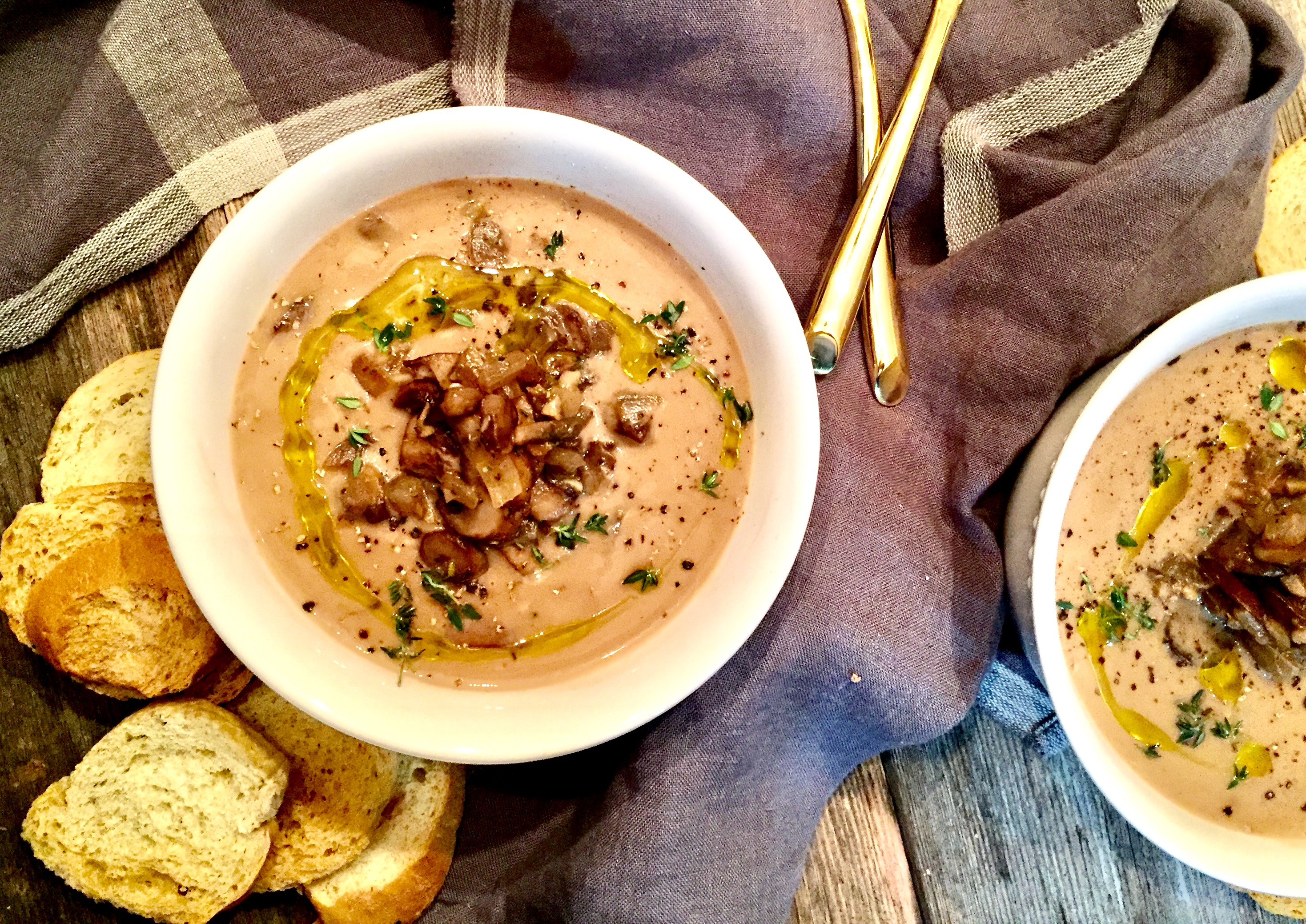Red Wine Mushroom Soup