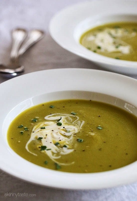 Creamy Asparagus Leek Soup