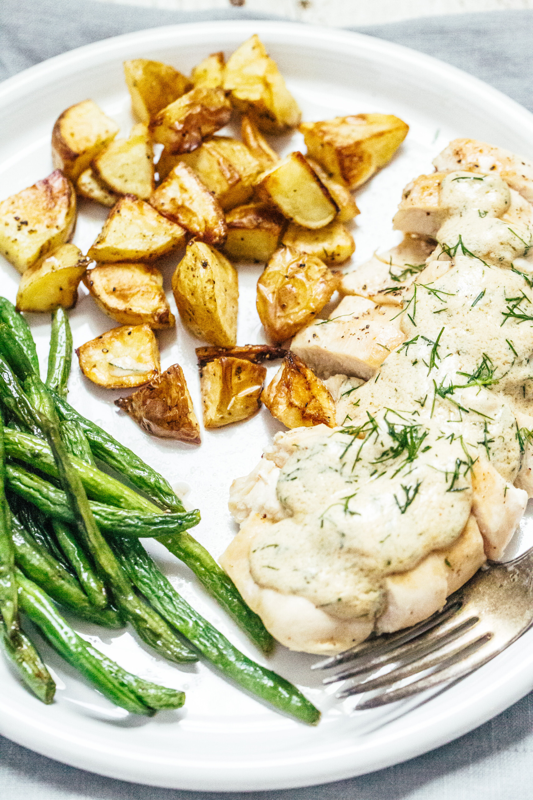 Creamy Dill Chicken with New Potatoes