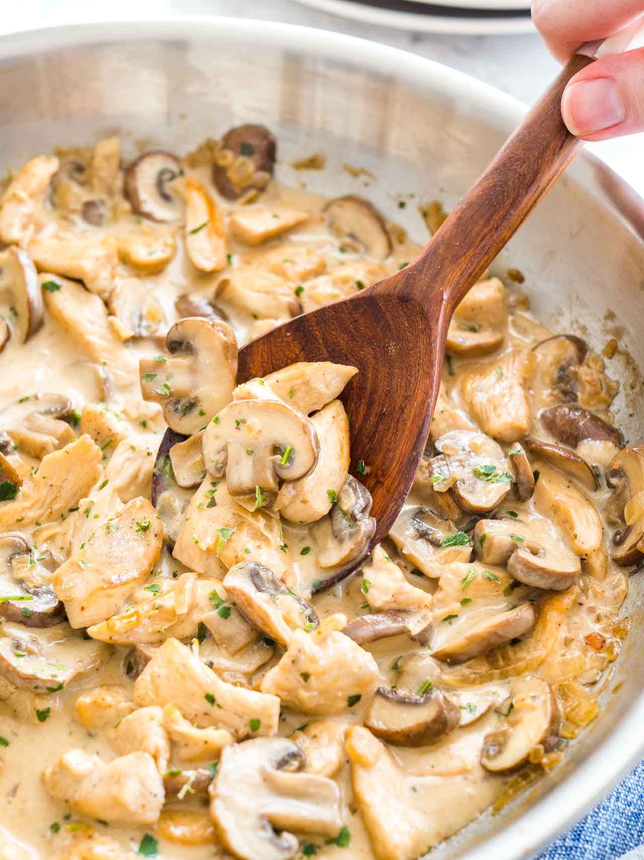 Creamy Mushroom Chicken Pasta