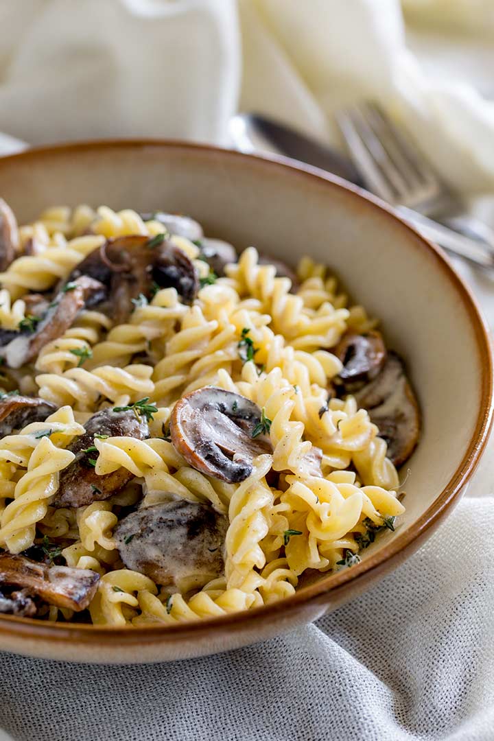 Mushroom and Thyme Pasta