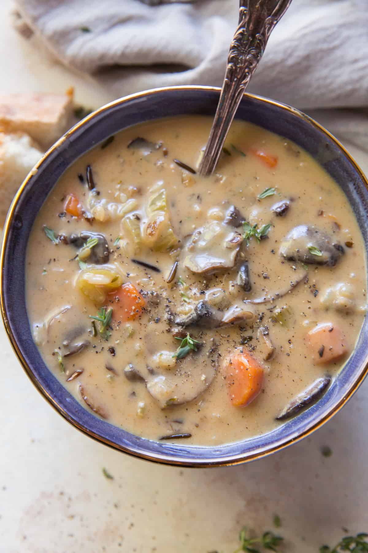 Creamy Mushroom Wild Rice