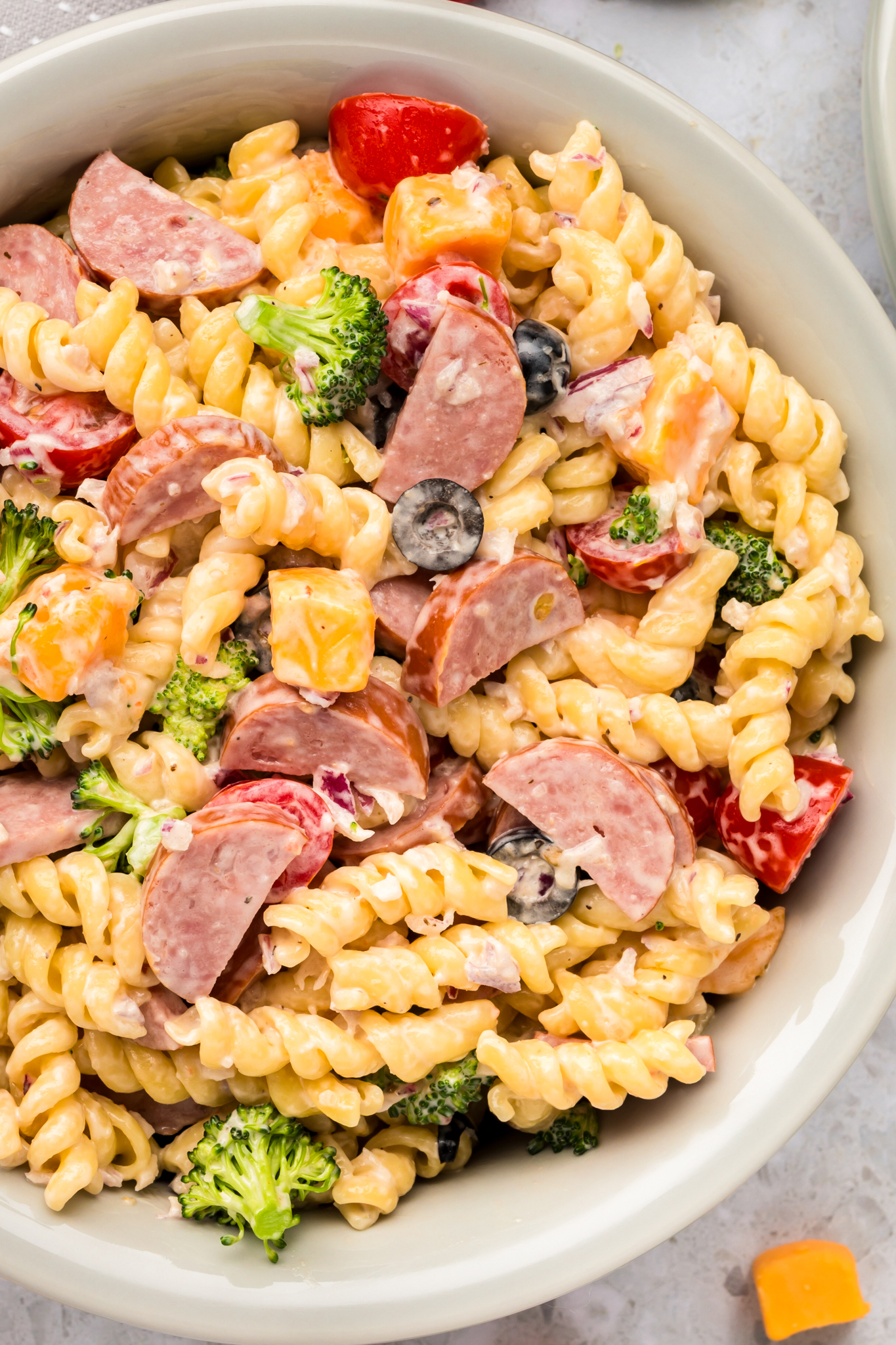 Pork Karaage Pasta Salad