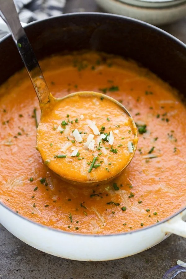 Roasted Red Pepper Potato Soup