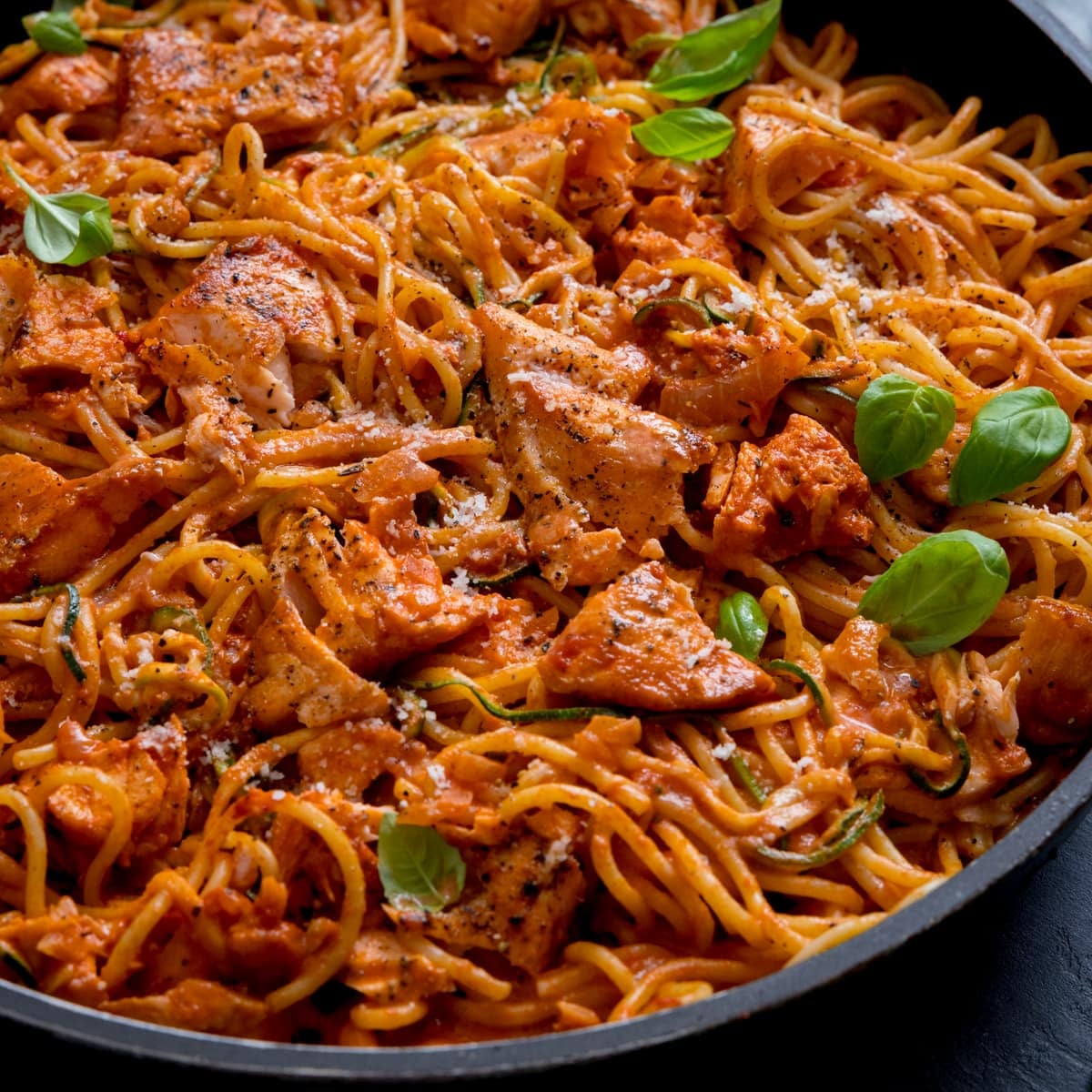 Tomato Cream with Salmon