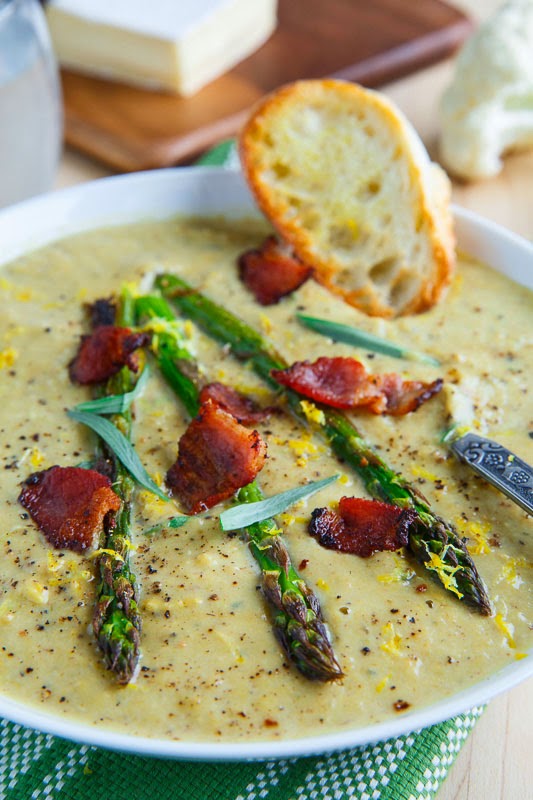 Creamy Cauliflower Asparagus Soup