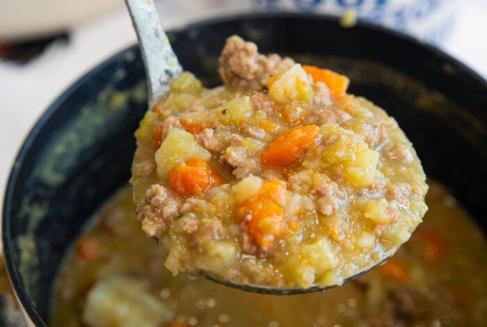 Hamburger Split Pea Soup