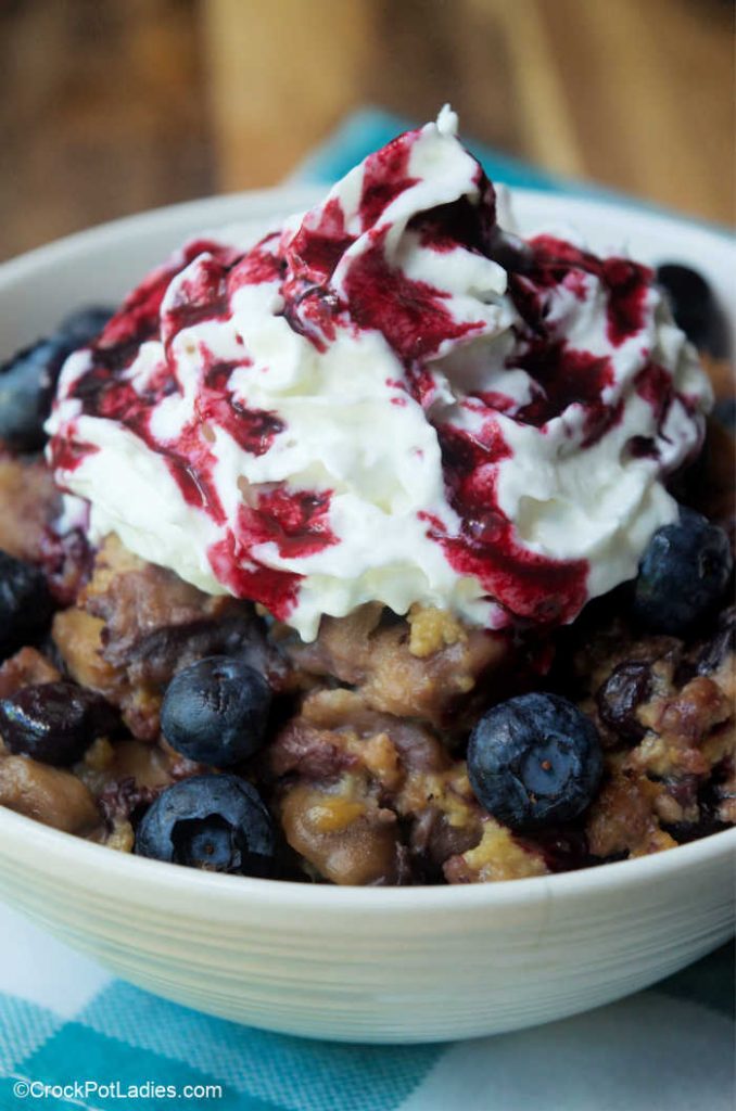 Blueberry Lemon Bread Pudding