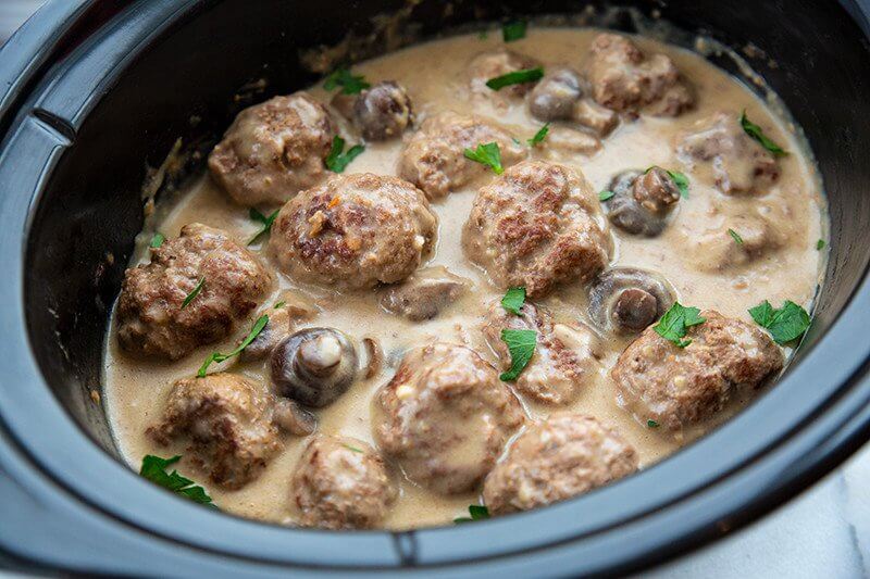 Creamy Mushroom Meatballs