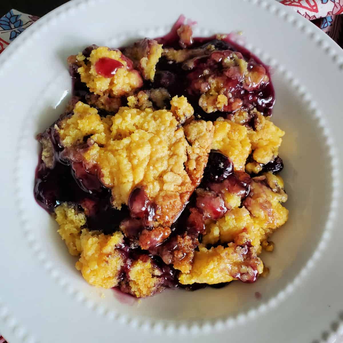 Blackberry Lemon Dump Cake
