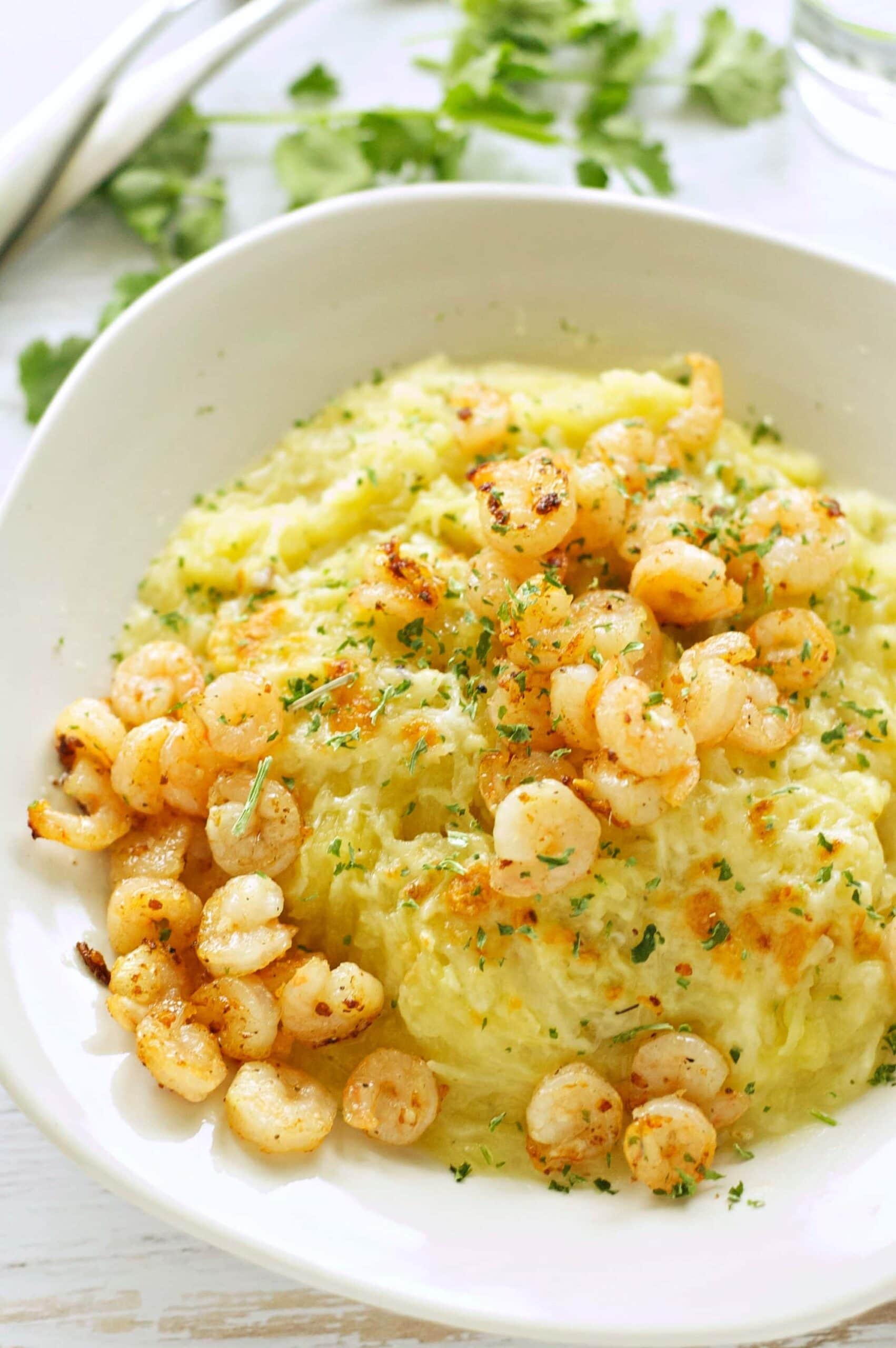 Pesto Shrimp Linguine