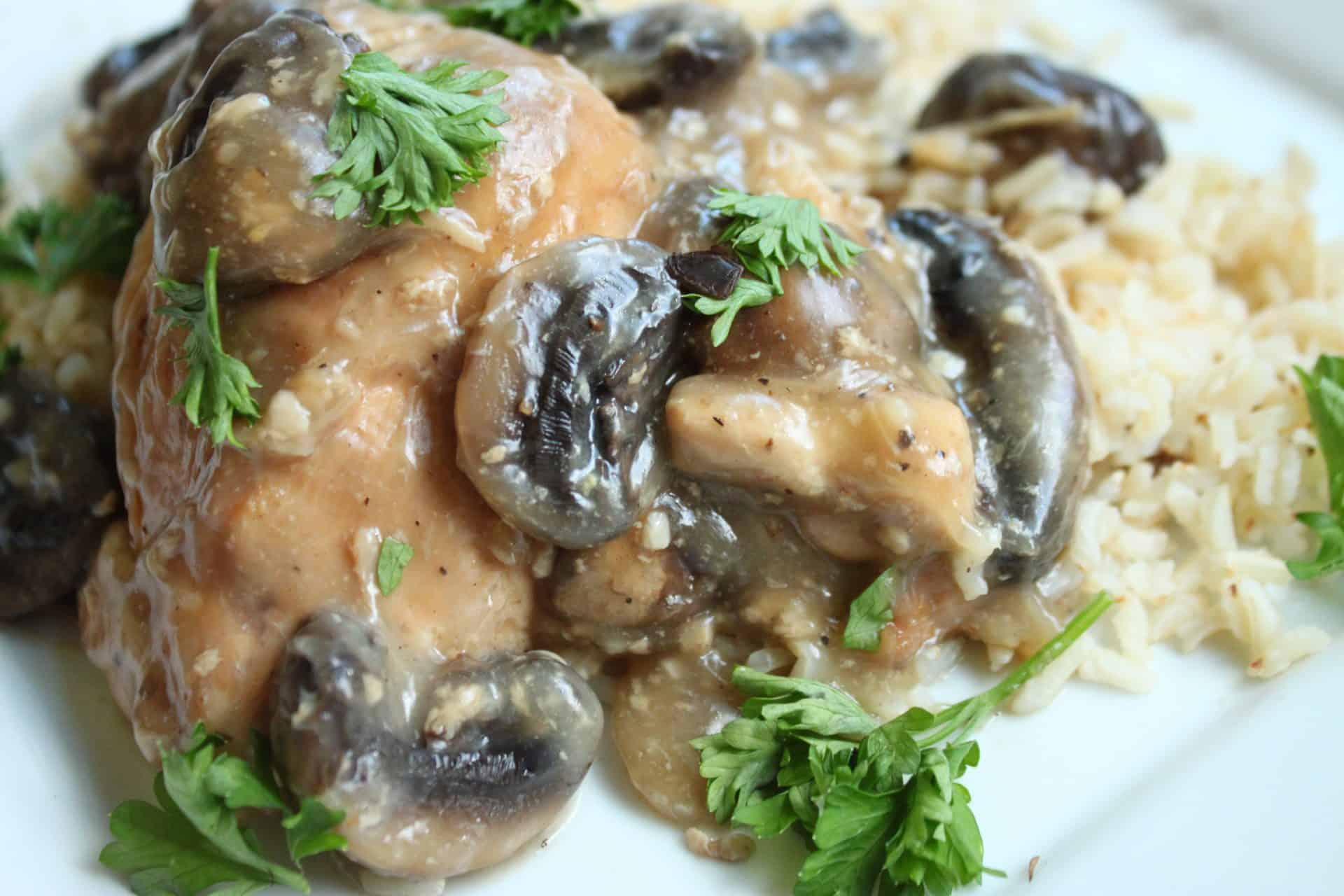 White Wine Chicken and Mushrooms