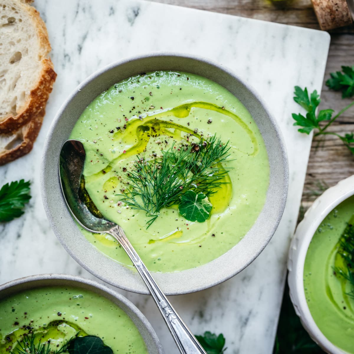 Green Gazpacho Avocado Cucumber