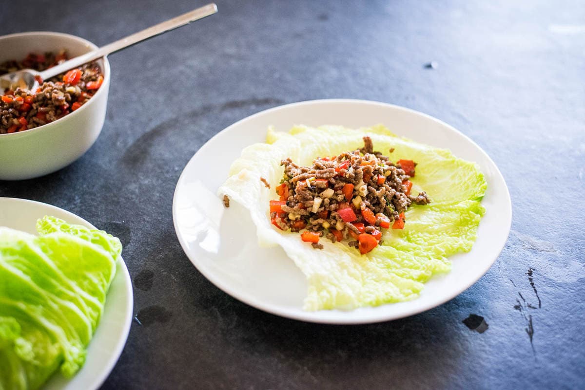 Cumin Beef Lettuce Wraps