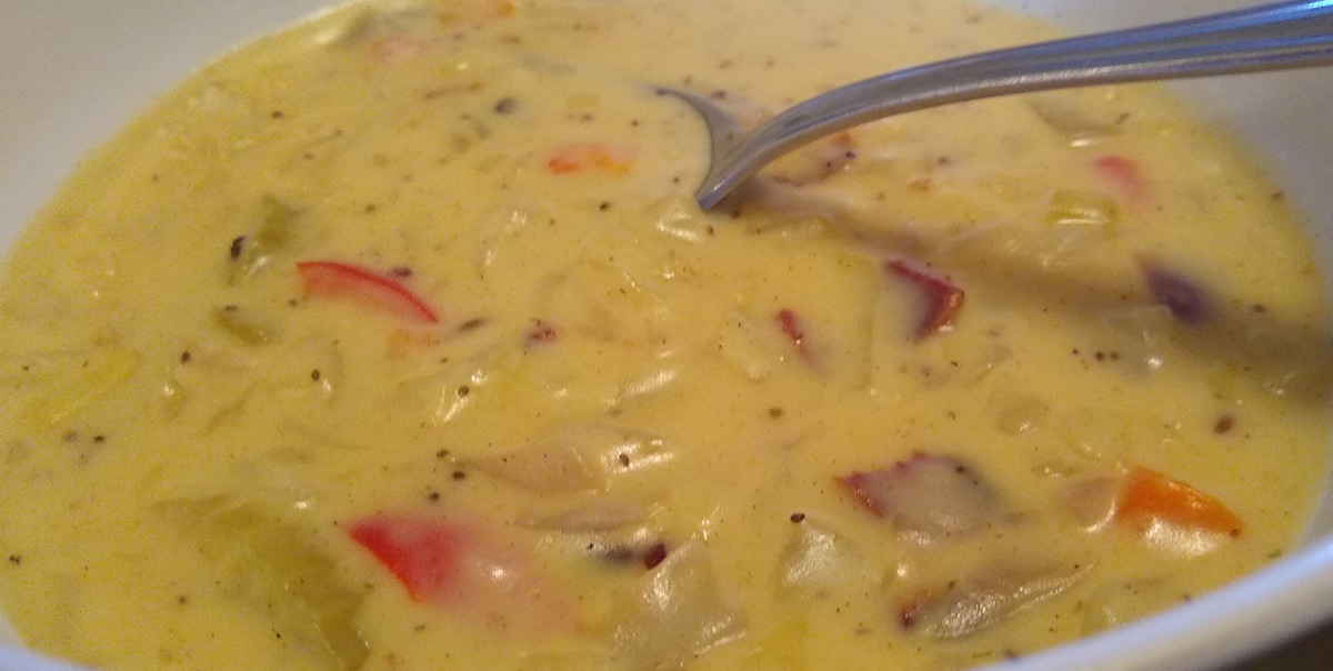 Cheesy Cabbage Soup