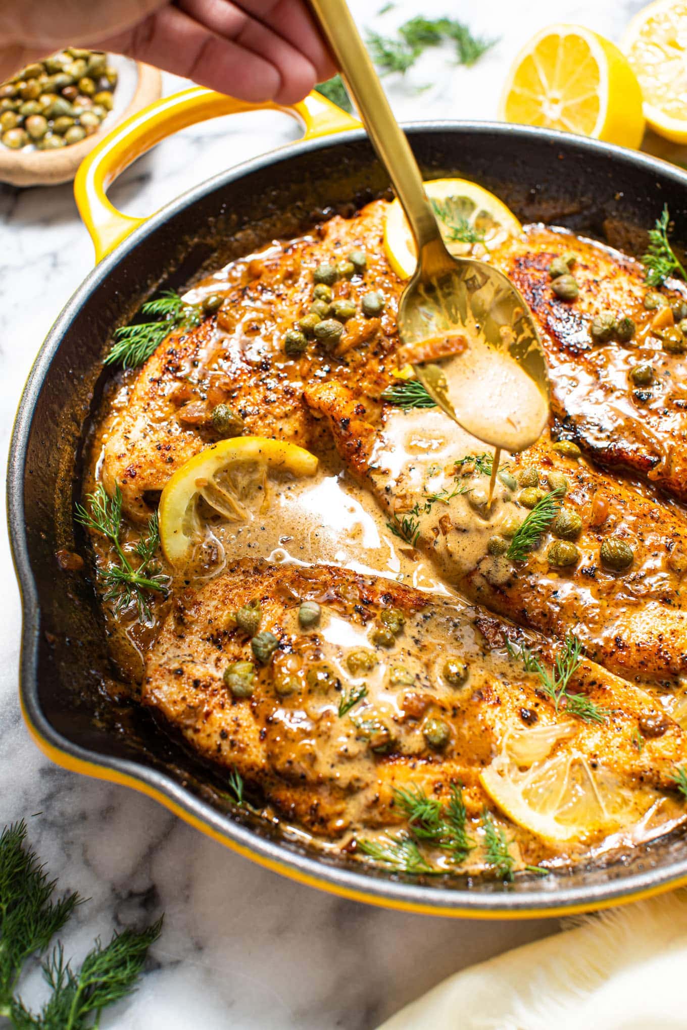 Chicken with Cream and Capers