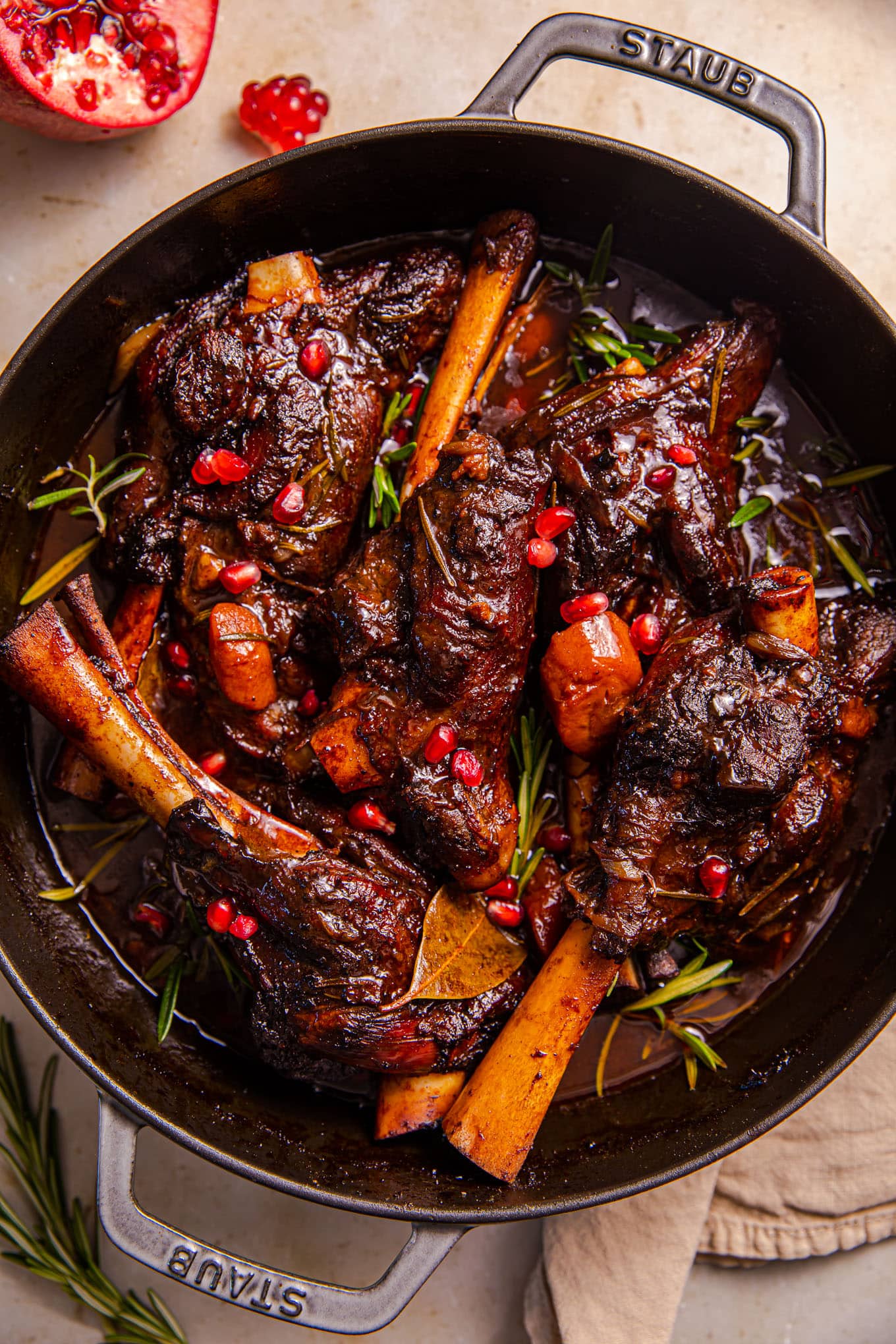 Pomegranate Braised Lamb