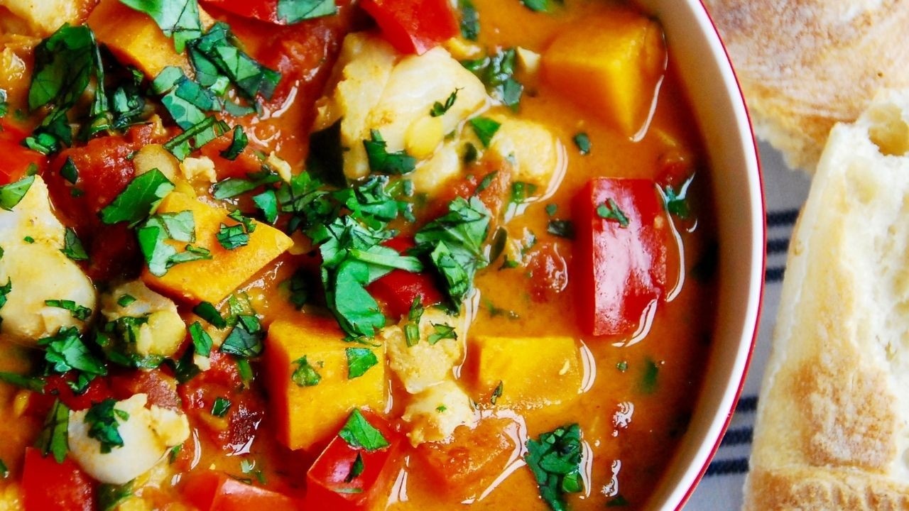 Coconut Fish Stew with Okra