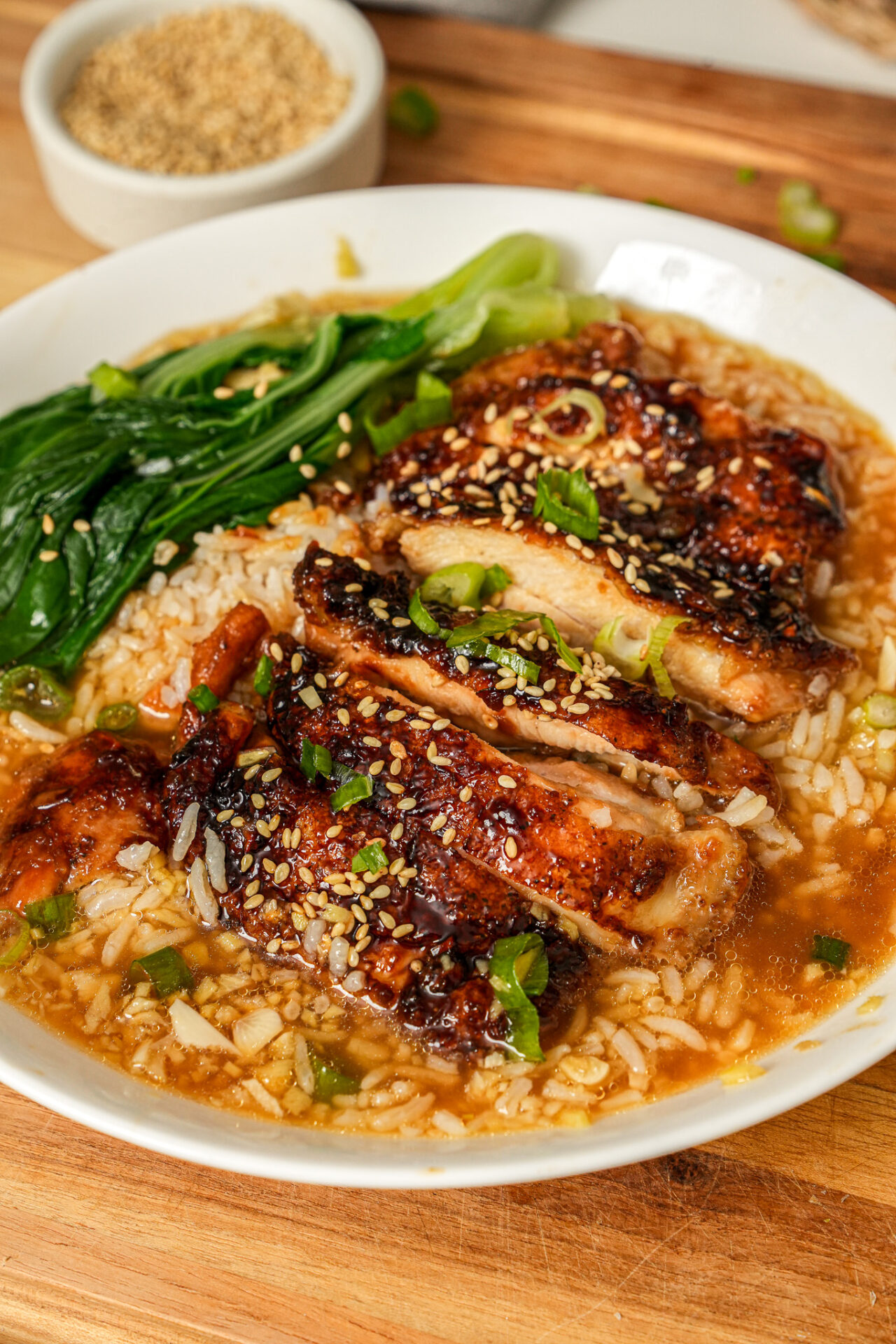 Honey Soy Glazed Chicken Rice