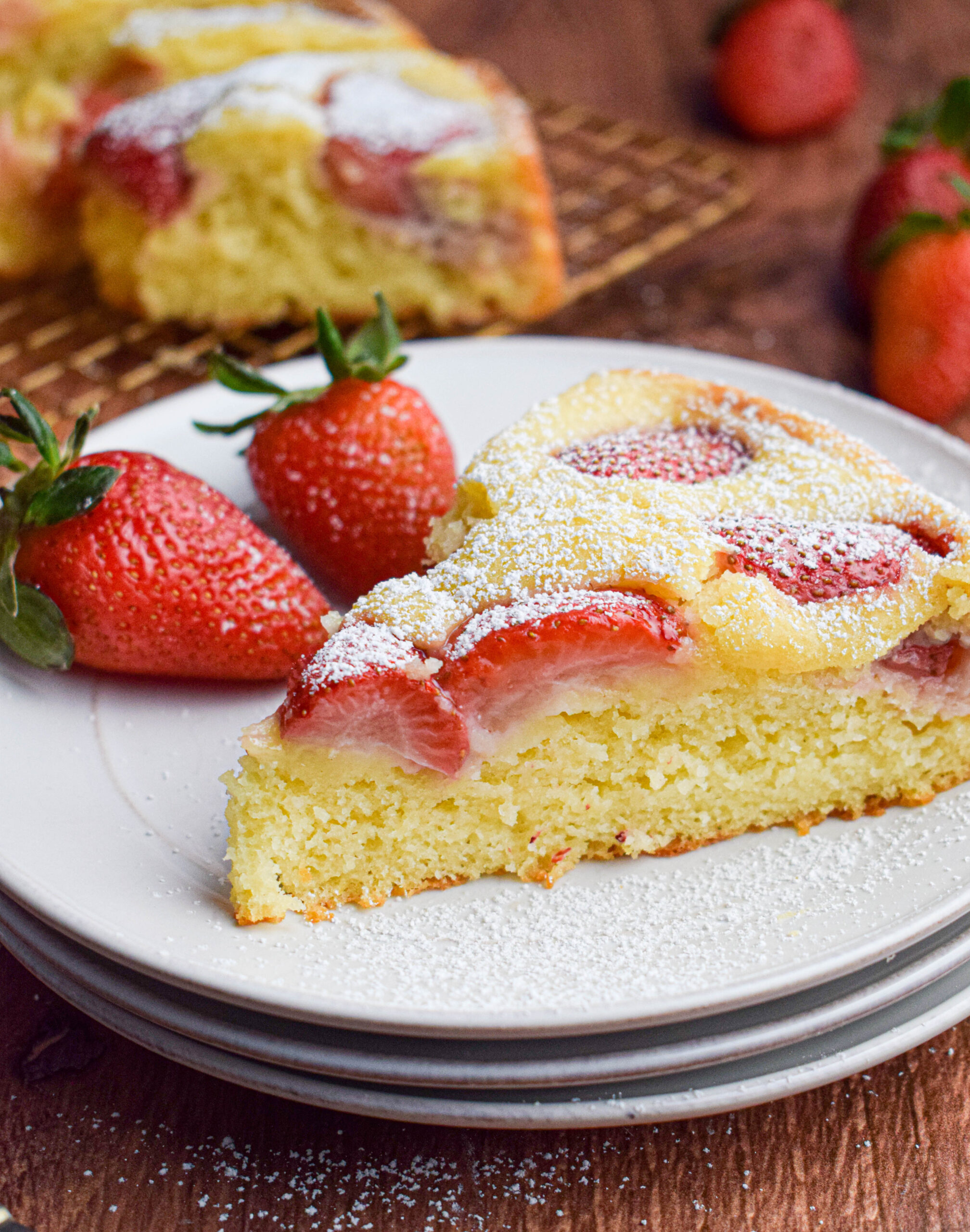 Strawberry Greek Yogurt Cake