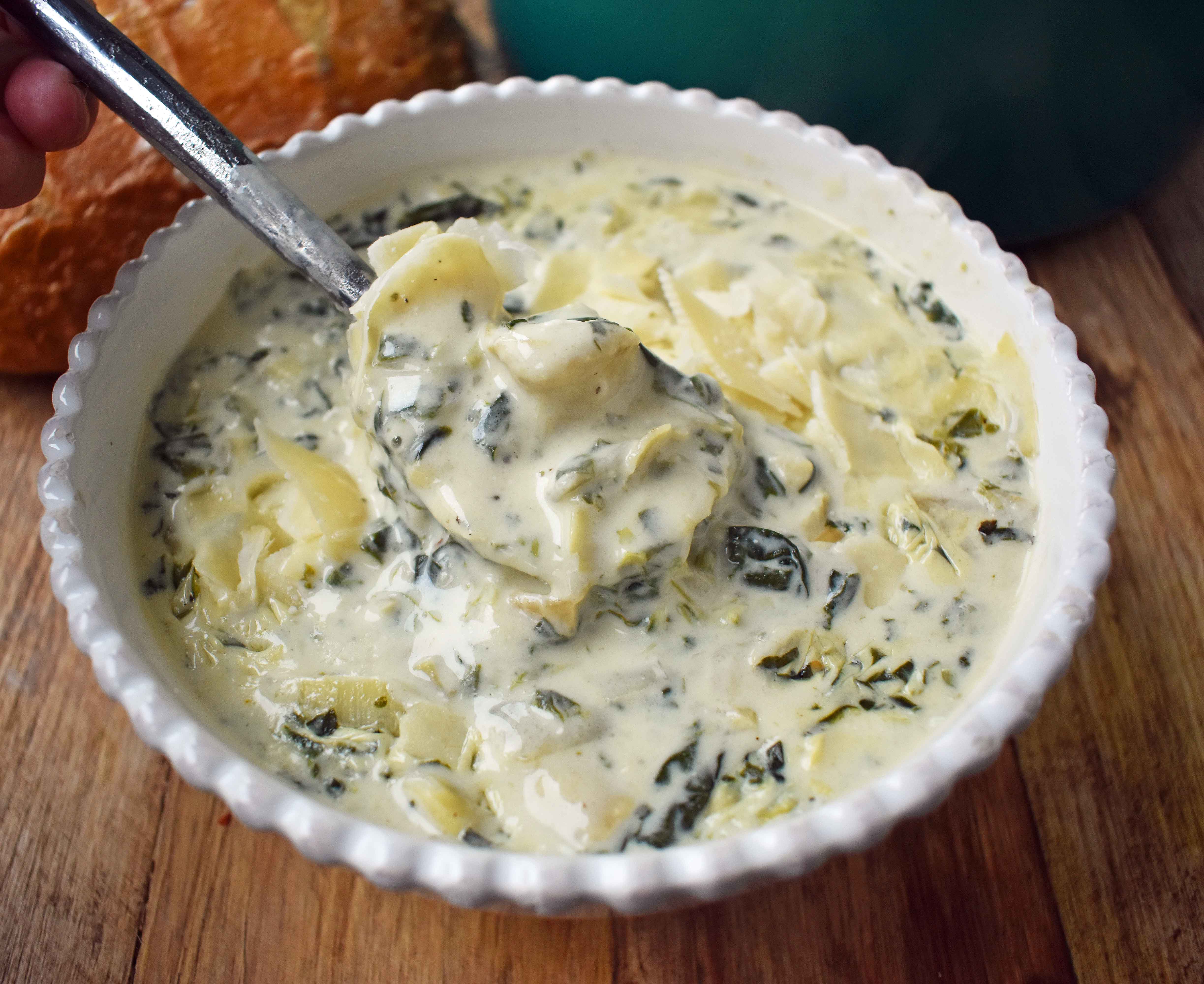 Spinach Artichoke Creamy Soup