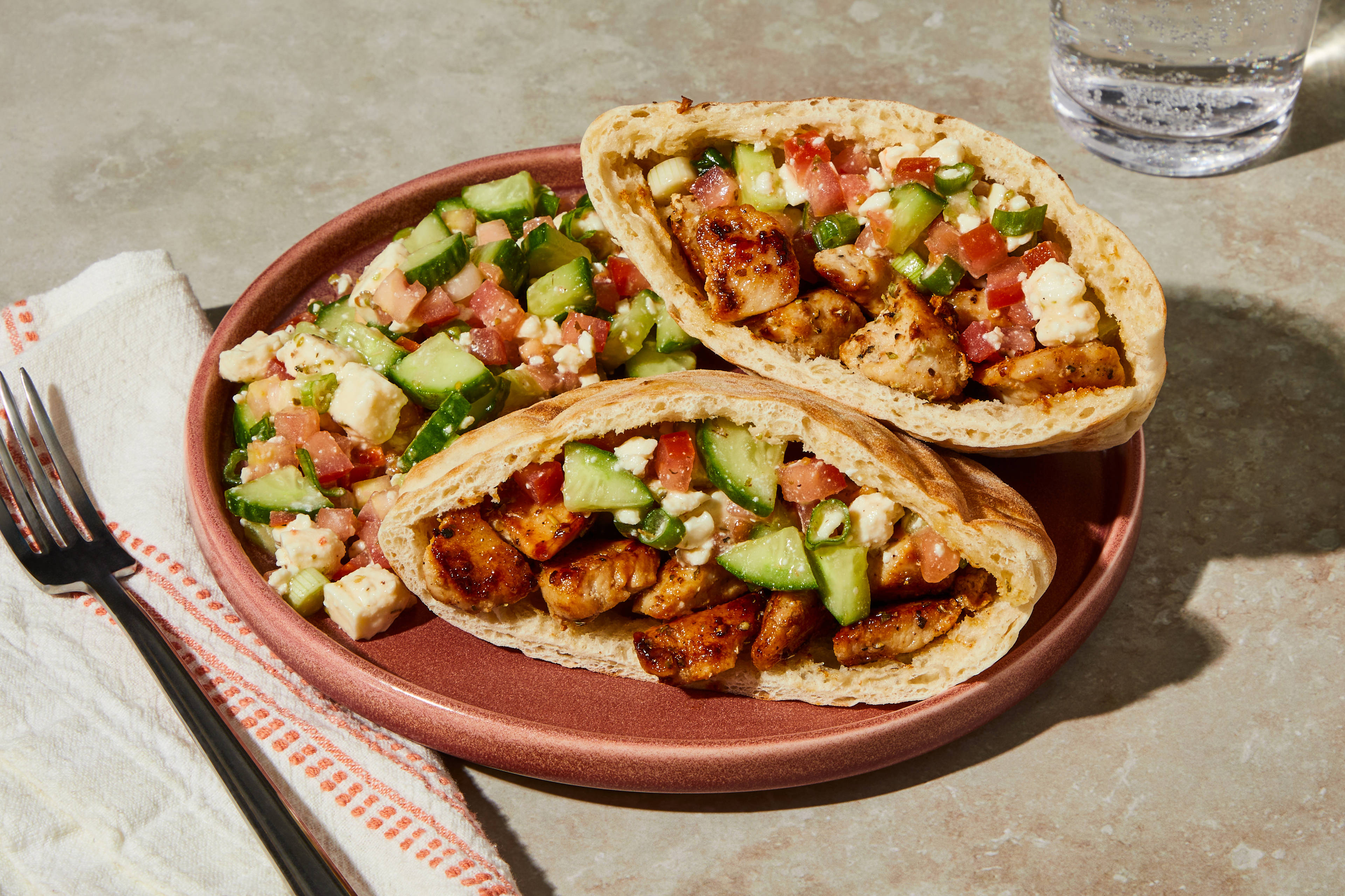 Spiced Beef and Feta Pita Pockets
