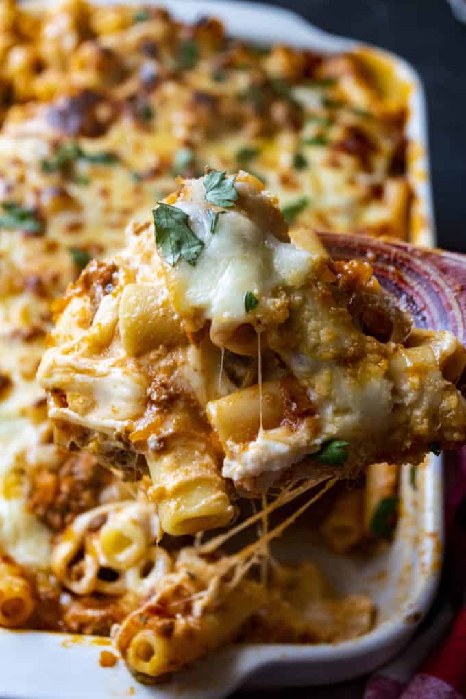 Turkey Ricotta Baked Ziti