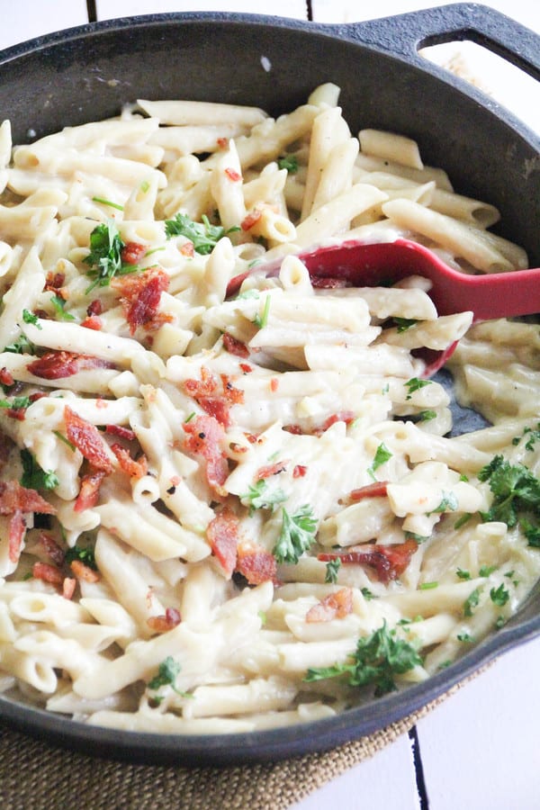 Creamy Bacon Parmesan Pasta