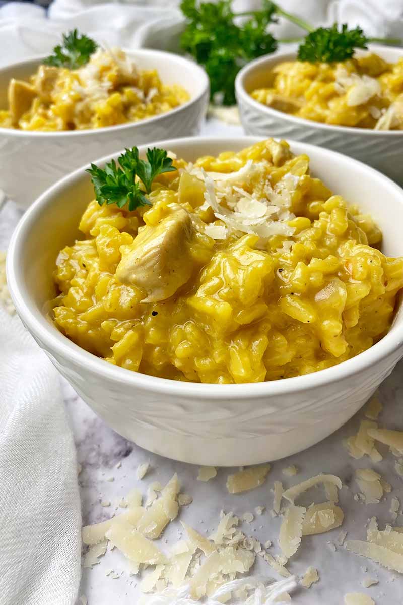 Saffron Chicken Risotto