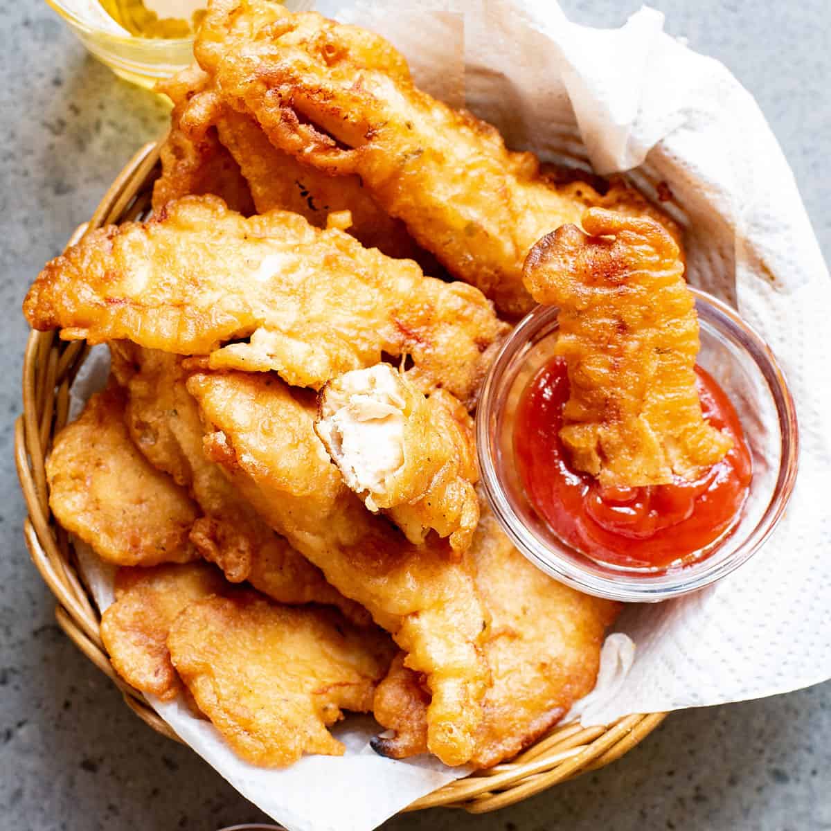 Crispy Fish-and-Chips Style