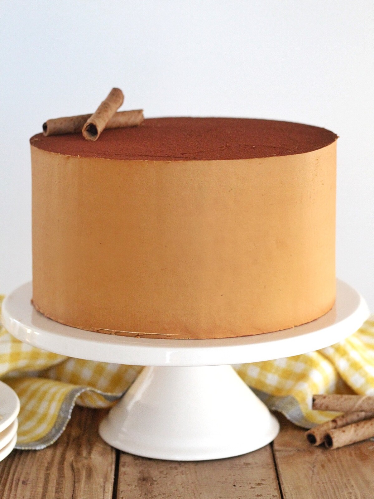 Tiramisu Custard Cake