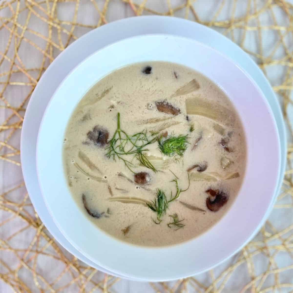 Mushroom and Fennel Soup