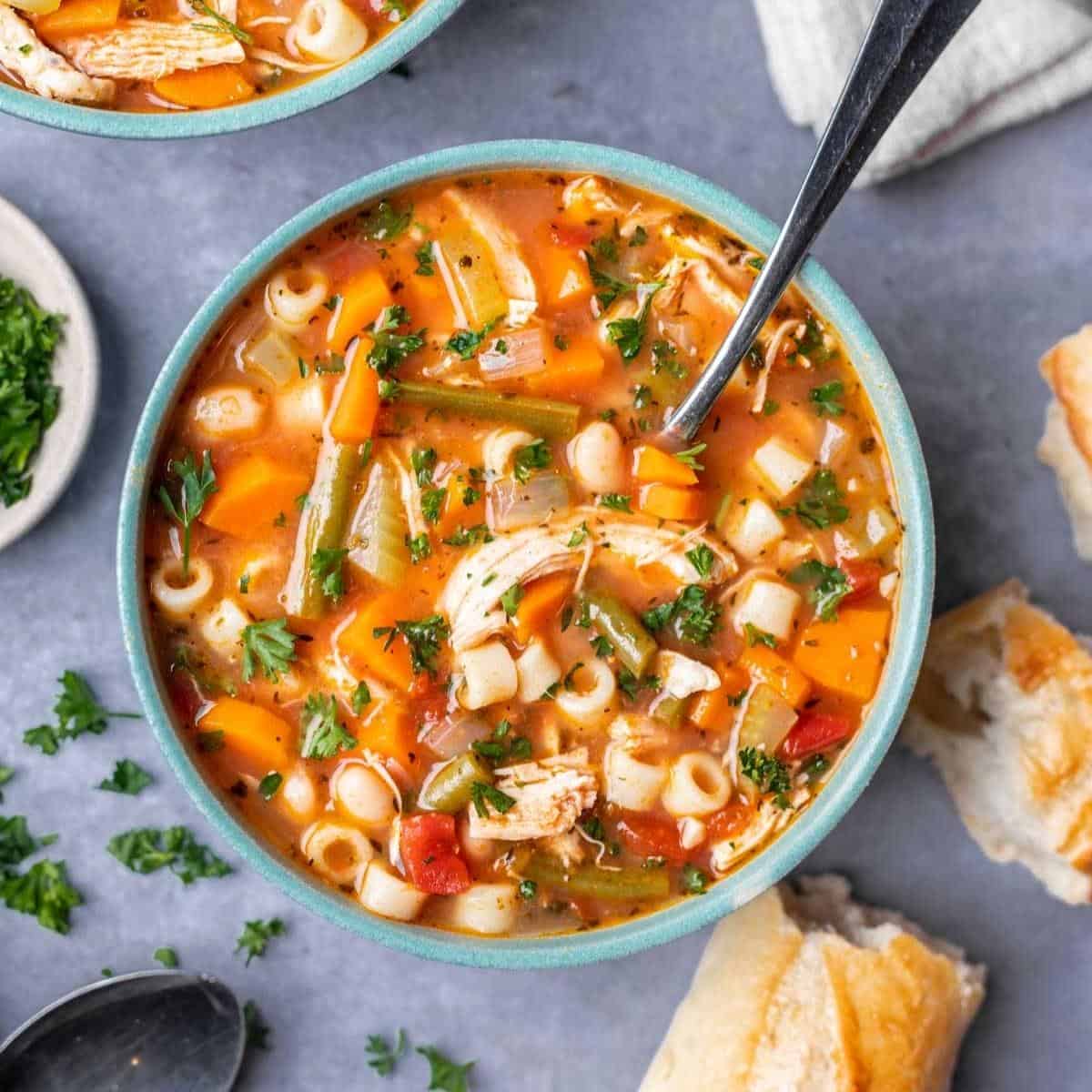 Chicken and Vegetable Minestrone