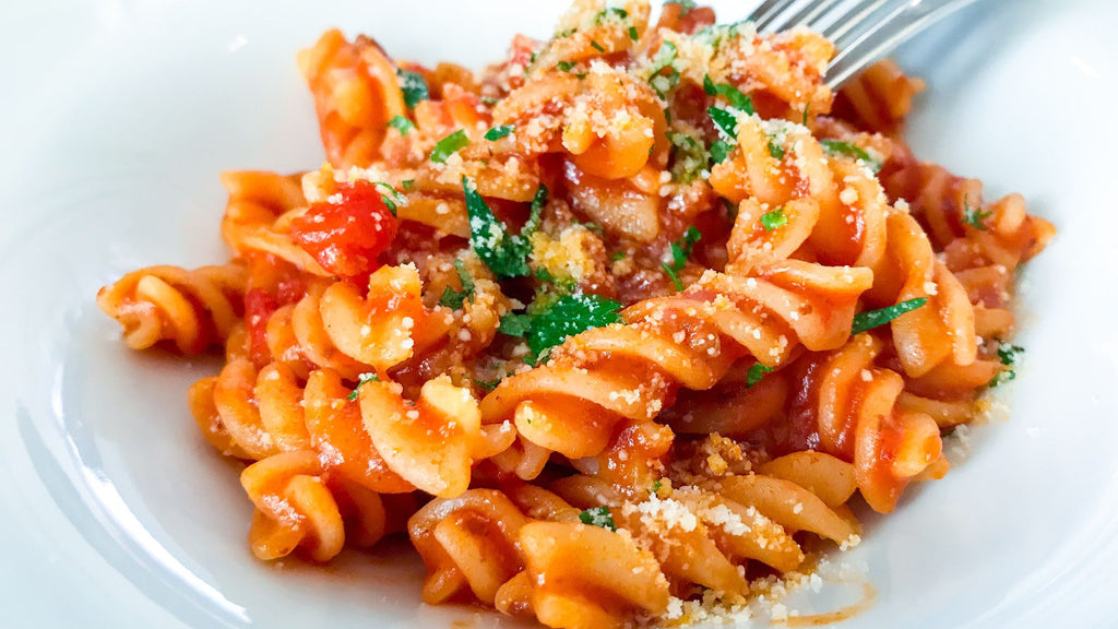 Spicy Tomato Basil Fusilli