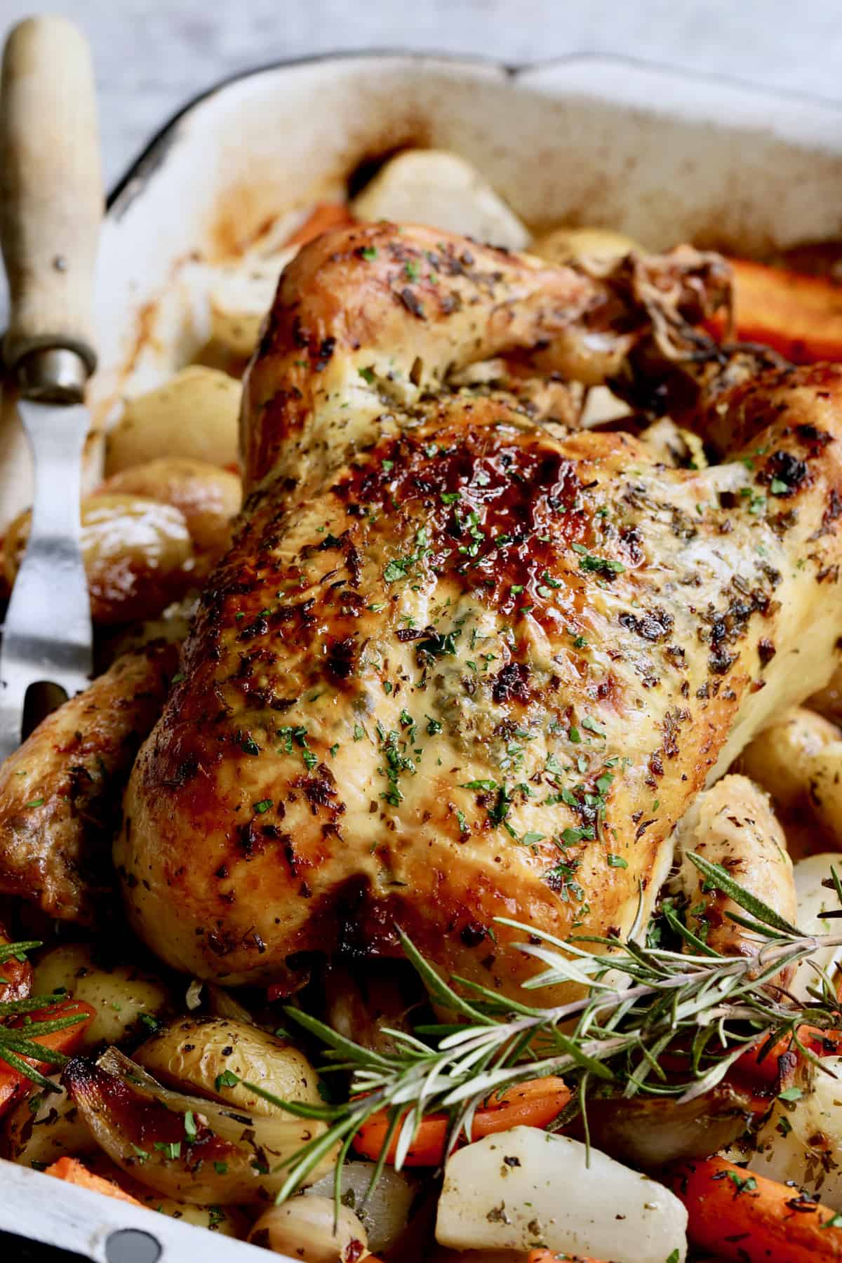 Herb Butter Under-Skin Chicken