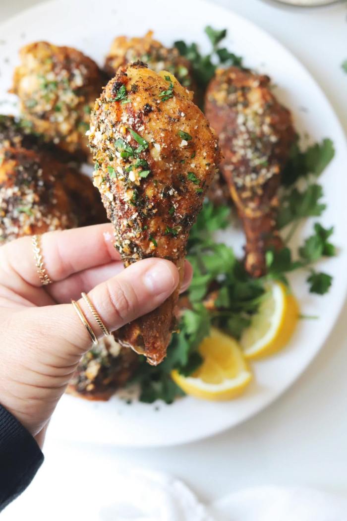 Crispy Garlic Parmesan Drumsticks