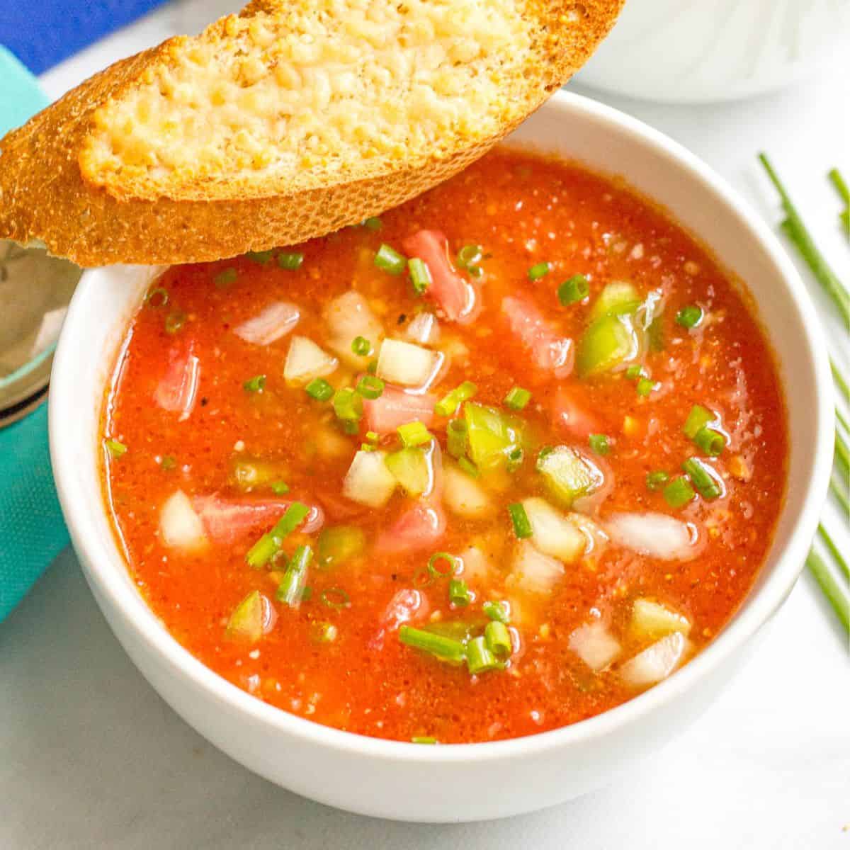 Gazpacho-Style Cold Tomato Soup