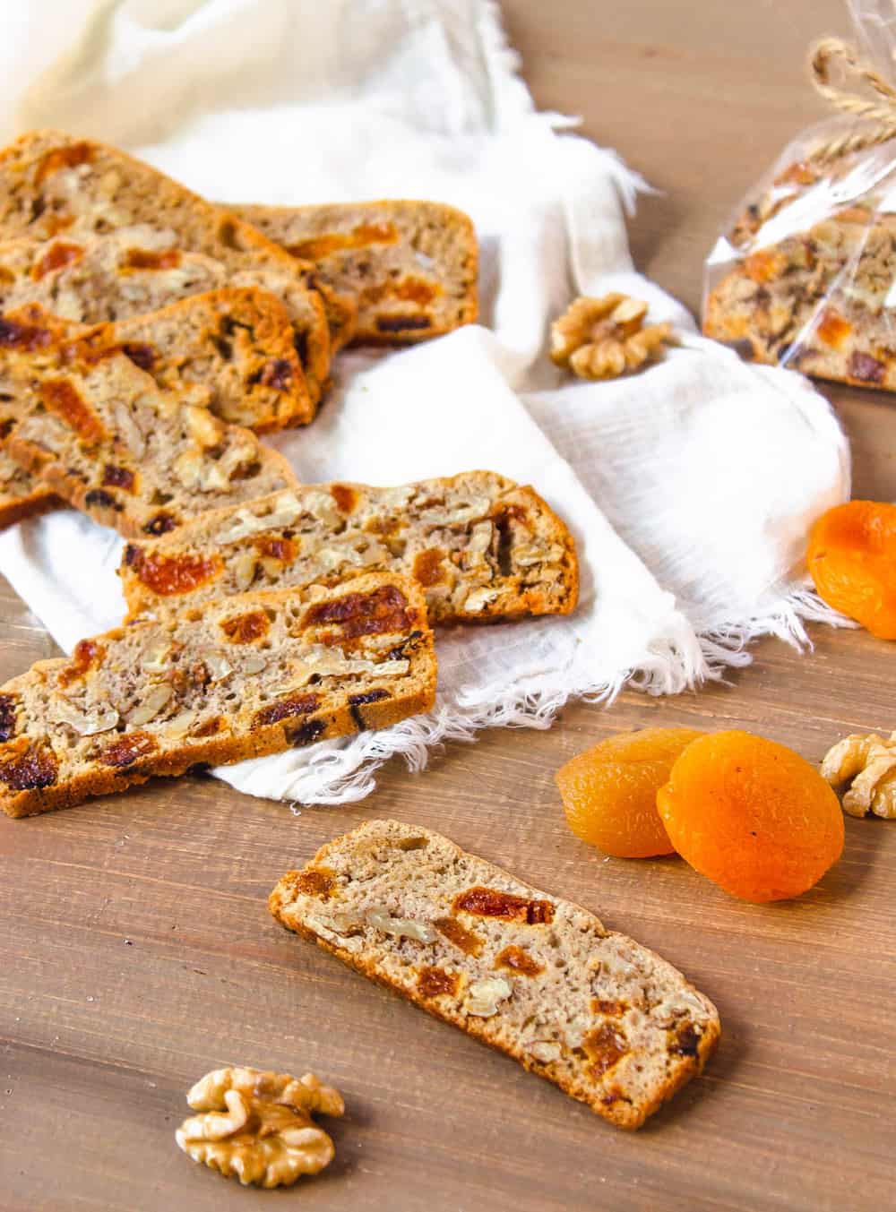 Apricot Walnut Biscotti