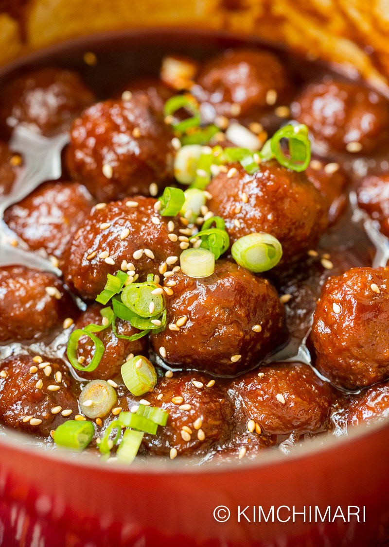 Korean Gochujang Meatball Soup