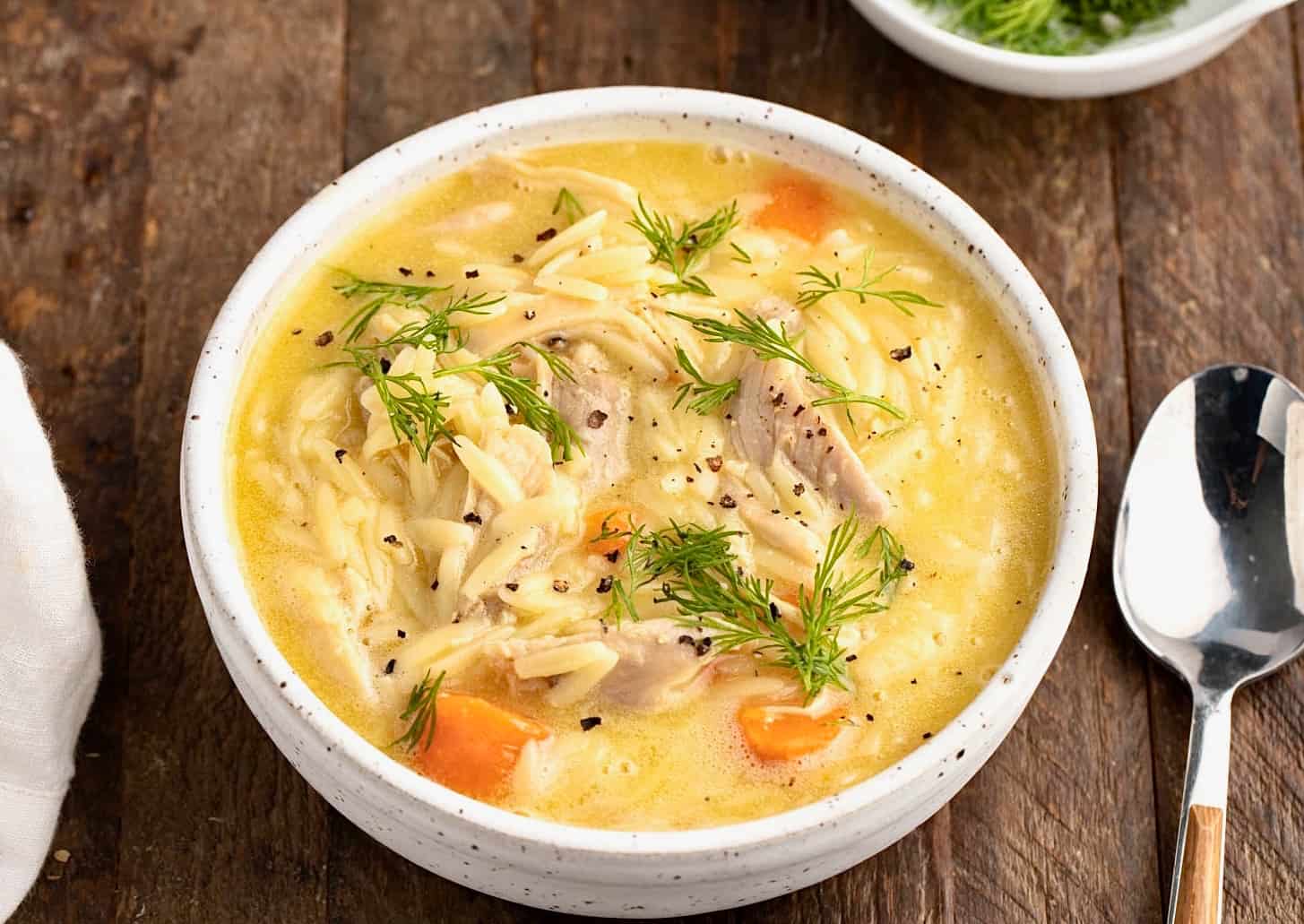 Greek-Style Orzo Lemon Soup