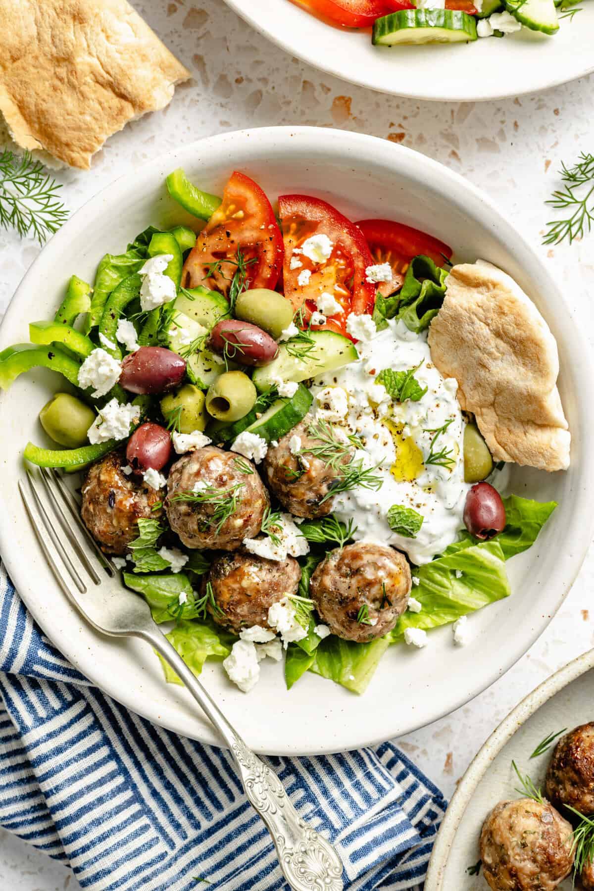 Greek Meatballs with Tzatziki Sauce