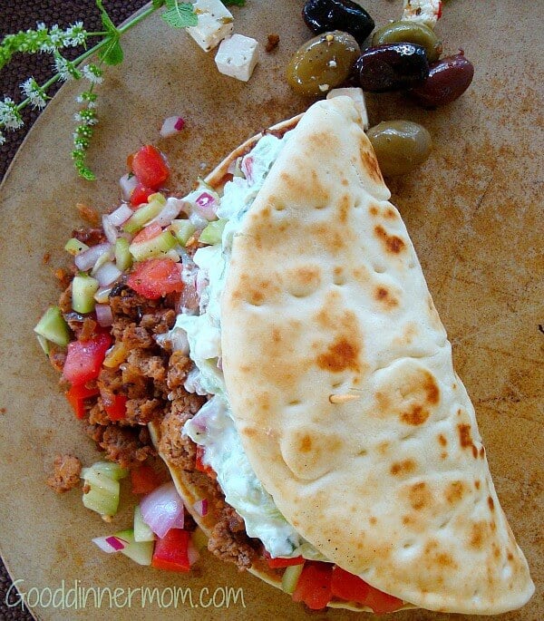 Greek Beef Taco Twist